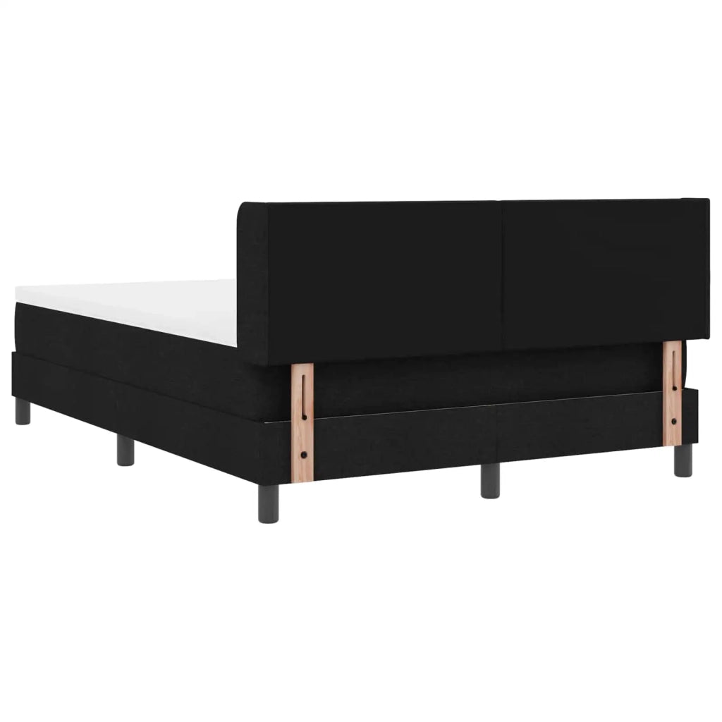 Letto a molle con testiera Nero 200 x 160 cm Tessuto 3341176