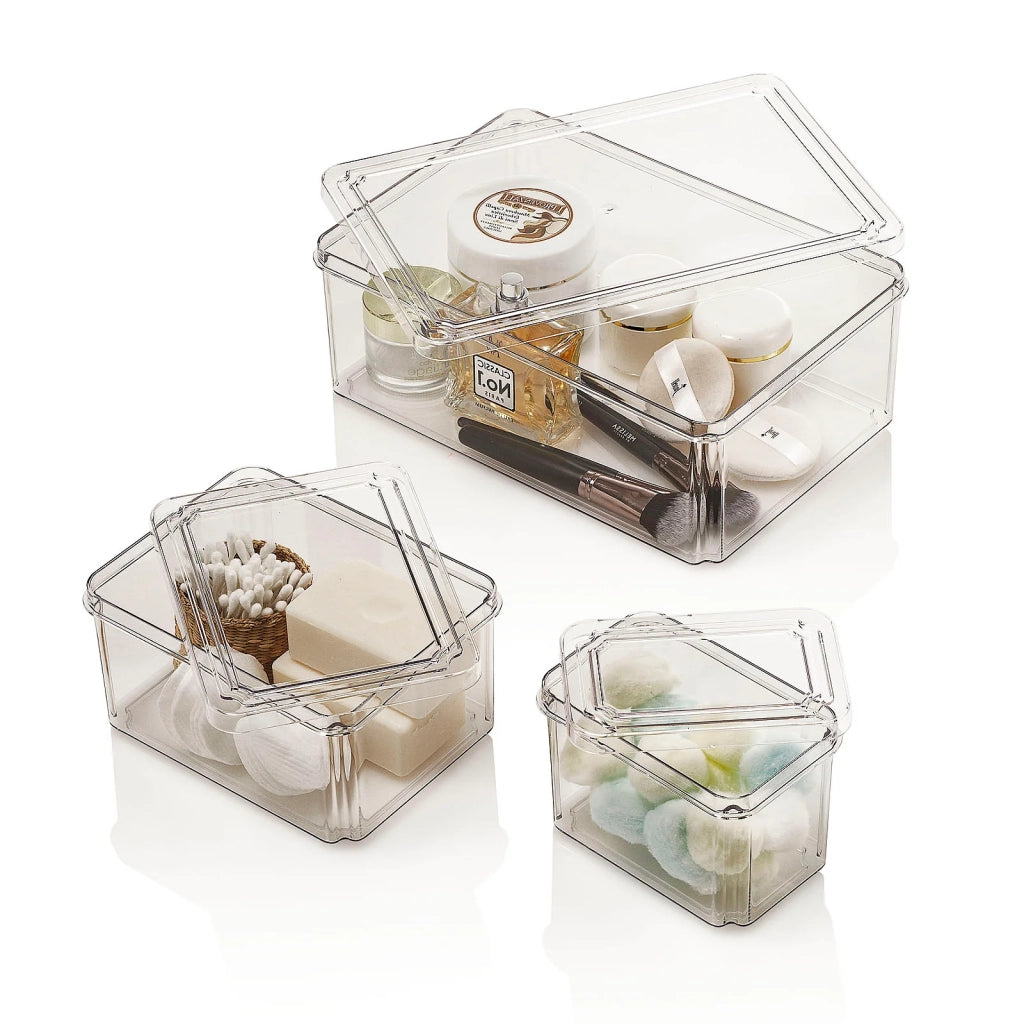 Set 3 contenitori con coperchio DIP