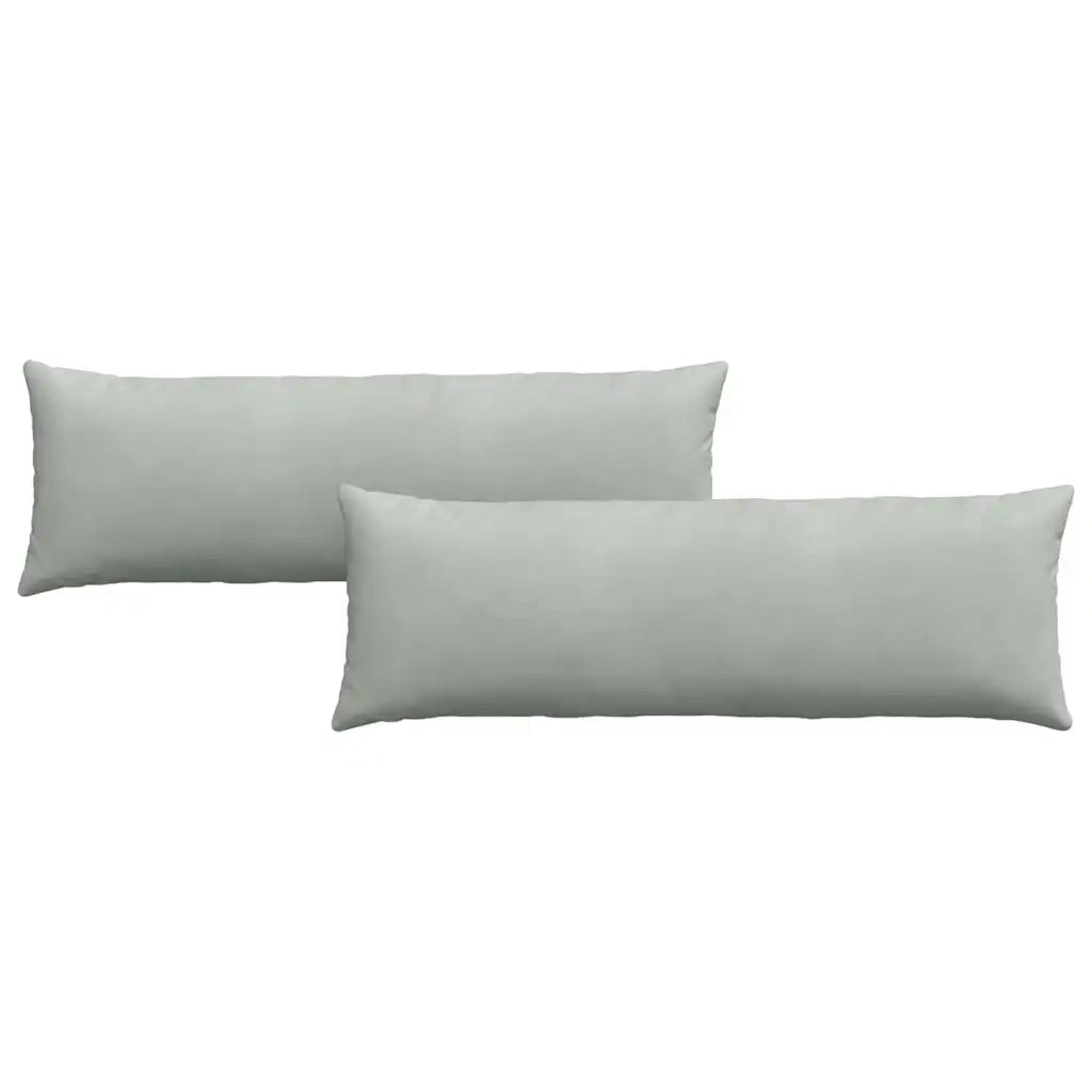 Cuscini da Divano 2 pz | Cuscini per sedie Grigio chiaro 120 x 40 cm