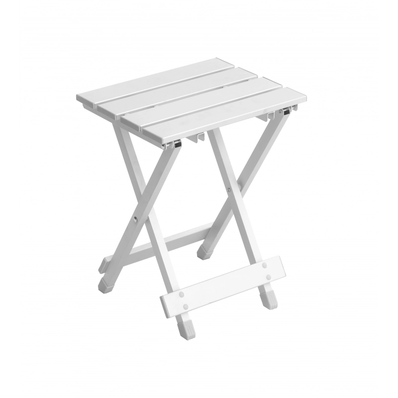 Set Di 10 Tavolini Pieghevole In Alluminio Bianco Moia