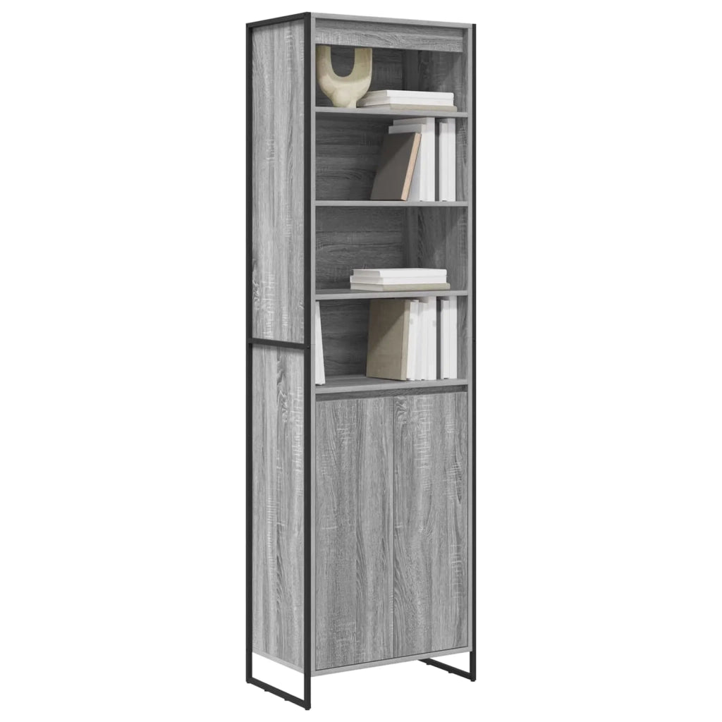 Armadi alti 2 pcs Grigio Sonoma 60 x 36 x 200 cm