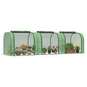 Serra da Giardino a Tunnel ¨C zephmum ¨C Verde, Acciaio e Plastica PP, 295x100x80 cm