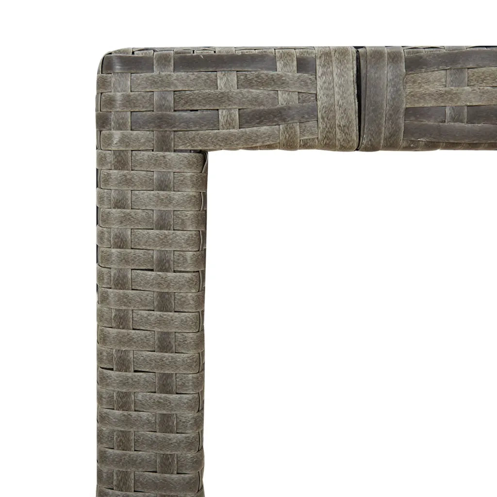 Set da Pranzo da Giardino 7 pz con Cuscini in Polyrattan Grigio 3276729