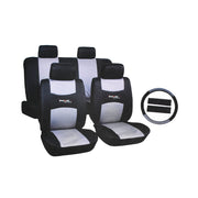 Set coprisedili universale nero grigio Breckner Germany
