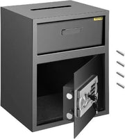 Cassaforte Antincendio - Cassaforte con Chiusura a Numeri - Cassaforte con 2 Chiavi di Emergenza - Nero / 45x30x36 / - Cassaforte - Nero