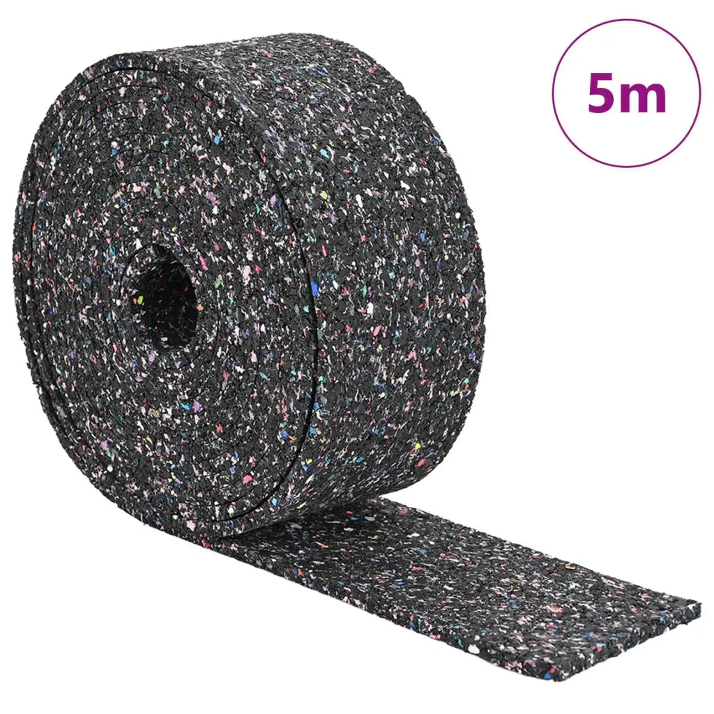 Rotolo di Granulato in Gomma Nero 500 x 10 x 1 cm Gomma 42027290