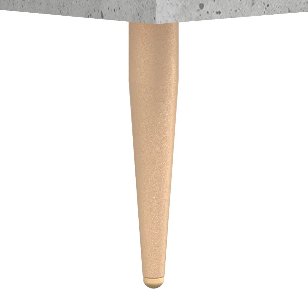 Scrivania | Tavolo da Ufficio Grigio Cemento 140x50x75 cm in Legno Multistrato