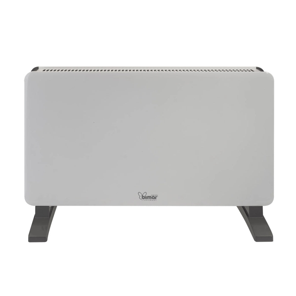 Bimar Termoconvettore a Convezione Naturale HC513, in Filo Metallico con Programmatore 24h, Stufa Elettrica con Ventilatore Turbo 2000W, 2 Potenze di Riscaldamento, Termostato Regolabile, Silenzioso