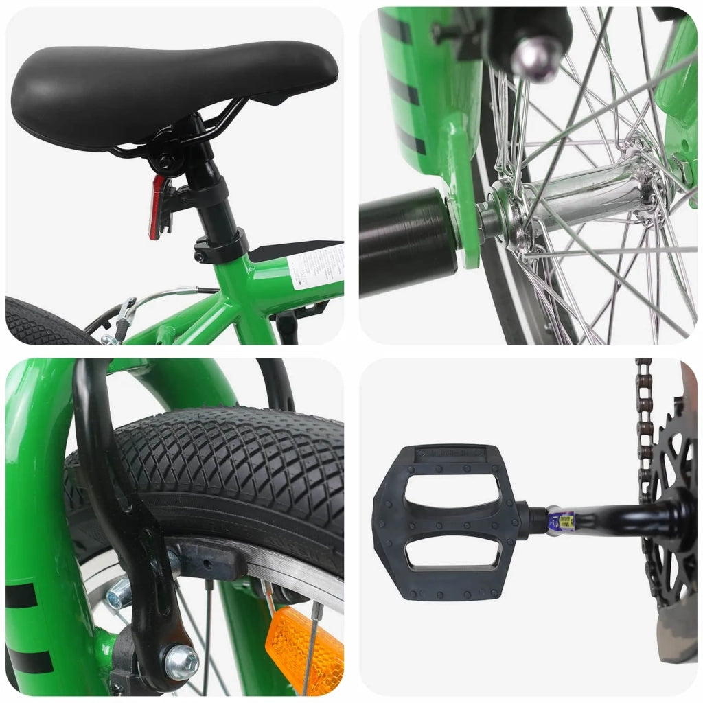BMX 16 Pollici per 5-8 anni Verde