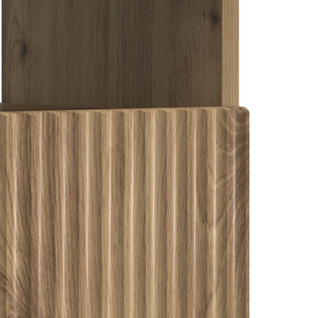 Mobile TV LED Rovere Artigianale Legno ingegnerizzato 896774