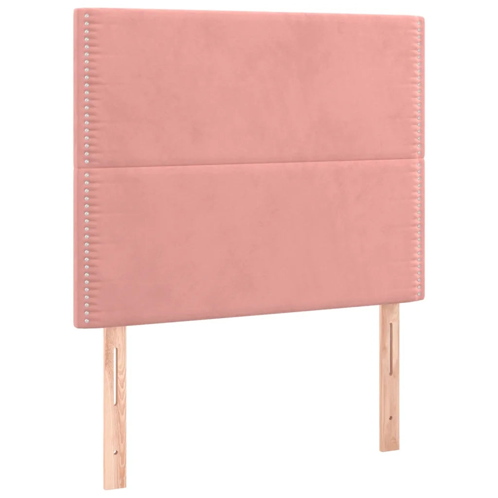 Giroletto con Testiera Rosa 100x200 cm in Velluto 3125683