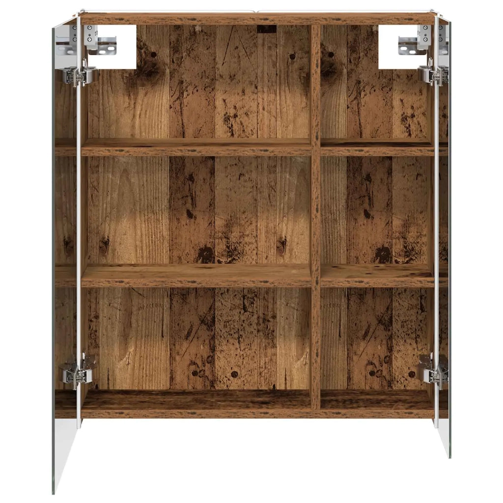 Mobiletto per specchio da bagno Legno vecchio 889245