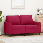 Divano a 2 Posti-Sofa 2 Posti Rosso Vino 120 cm in Velluto 555340