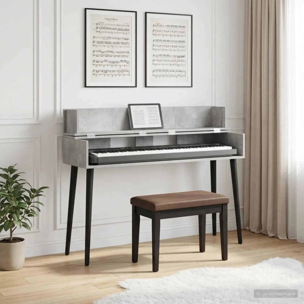 Scrivania studio Grigio Cemento 152 x 40 x 19,5 cm 8006671