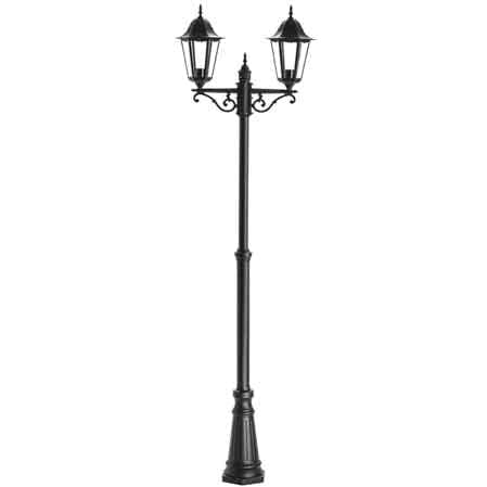 LAMPIONE 'ERMES' 2 LUCI Colore Nero