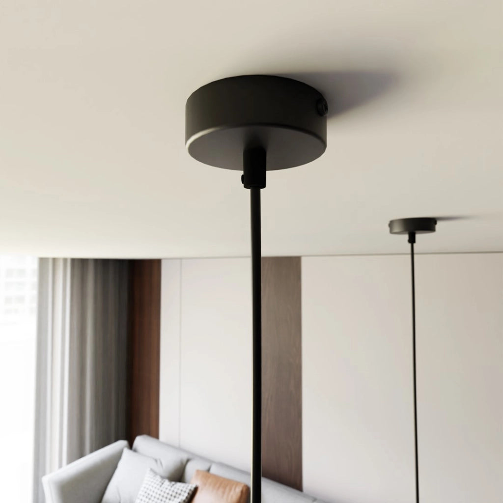 Lampada a sospensione nera conico Ø12 GX53 12W Emibig