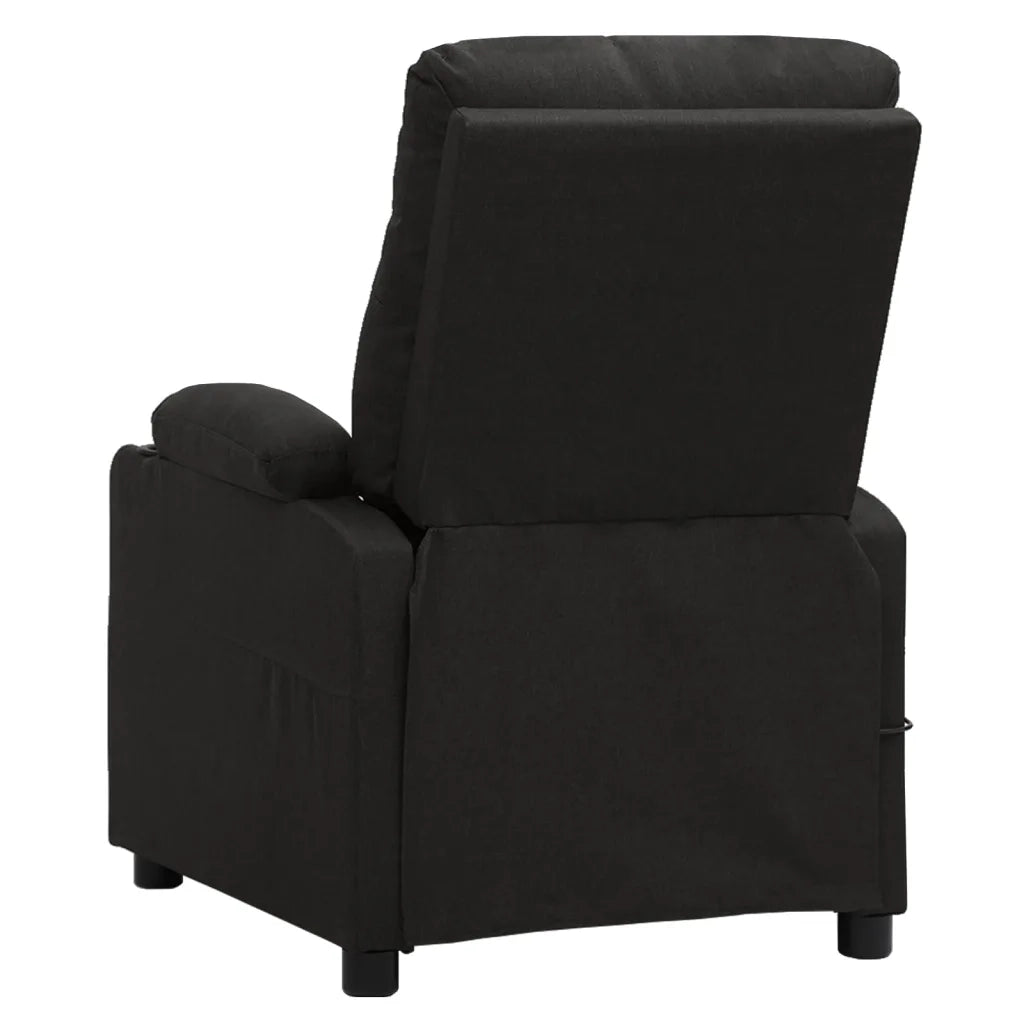 Poltrona Massaggiante Elettrica Nera in Tessuto 3098853