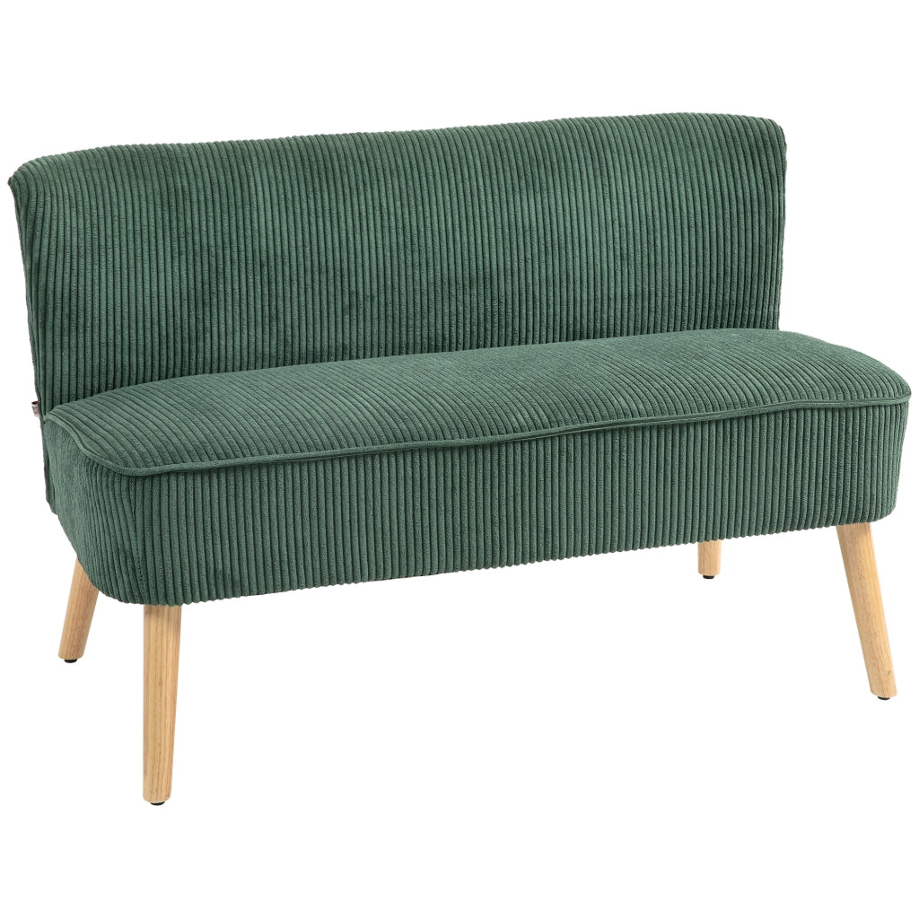 Divano 2 posti in velluto ¨C Xylo ¨C Verde 117x56,5x77 cm