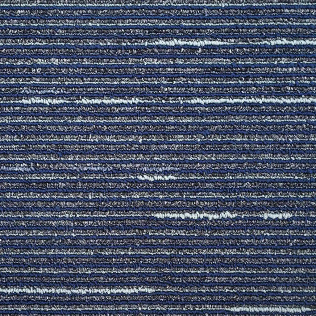 Piastrella per Tappeto Strisce Blu 50 x 50 cm 36 pcs 42032479