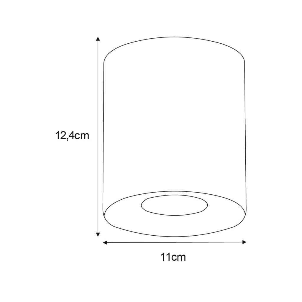Faretto da soffitto a superficie bianco Kaja HORN GU10