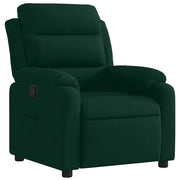 Poltrona | Sedia Relax Reclinabile Verde Scuro in Velluto
