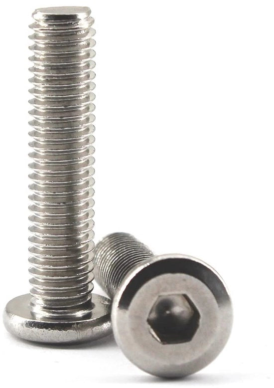 Viti a testa piatta M6x20 a chiave a 6 facce - Acciaio inossidabile - 20 pezzi - Robusti e duraturi - Adatti a diverse applicazioni