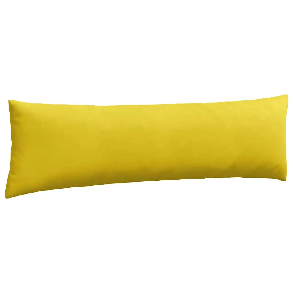 Cuscini da Divano 2 pz-Set di 2 Cuscini per Sofa Giallo 145 x 40 cm Tessuto in Cords