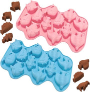 Set di Dessertazione con Forma di Animale in Silicone - Set a Due