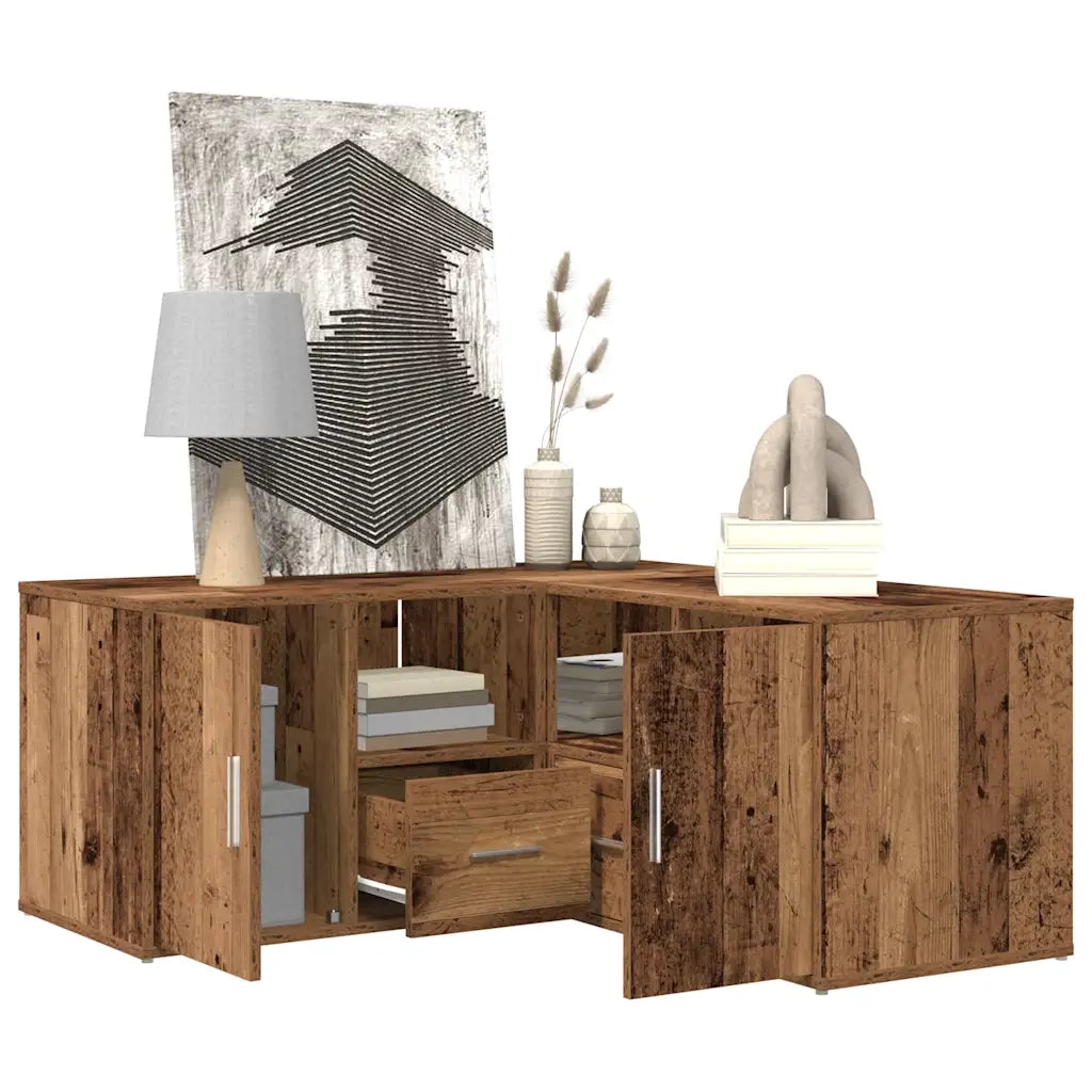 Mobile Angolare Legno Antico 160x40x45 cm in Truciolato 3307826
