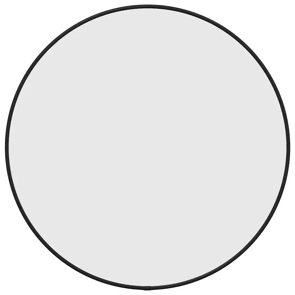 Specchio da Parete Nero Ø 50 cm Rotondo 348186