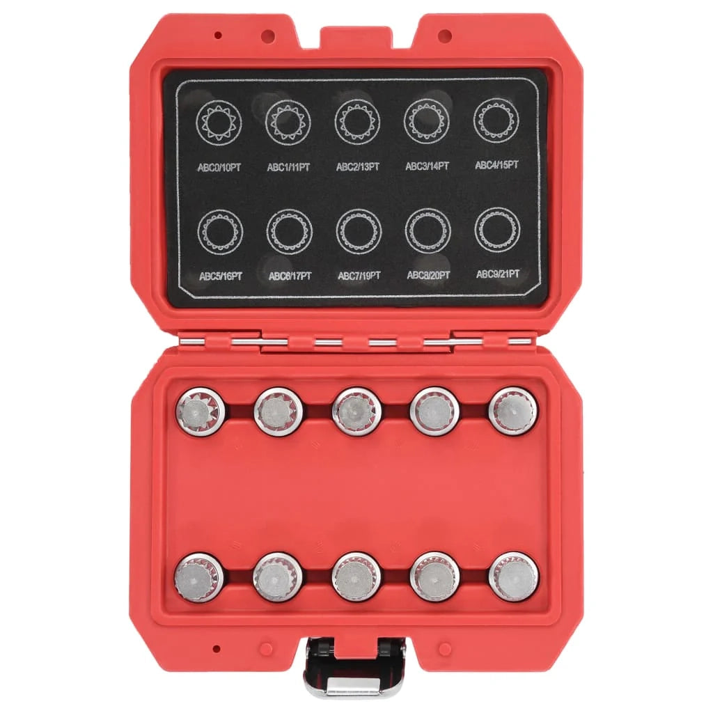 Set di 10 chiavi per dadi di bloccaggio delle ruote per VW 02_0004206