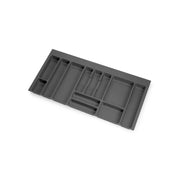 Portaposate Optima per cassetto universale, modulo 700 mm, Tecnoplastica, Grigio antracite