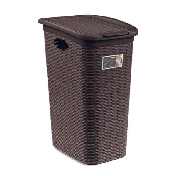 Cesta Portabiancheria Bucato Biancheria Elegance 36 litri moka