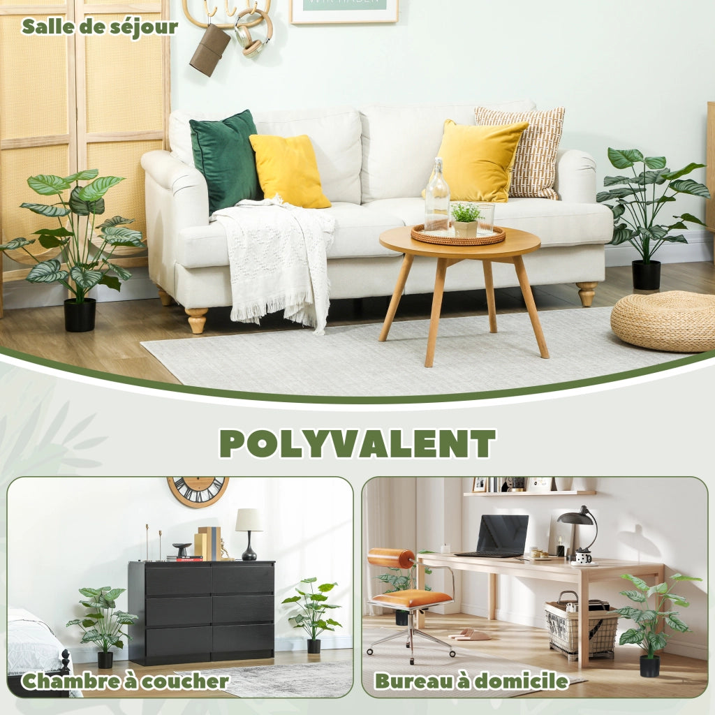 Piante Artificiali da Interno ¨C Minimal ¨C 65 cm, verde, con vaso