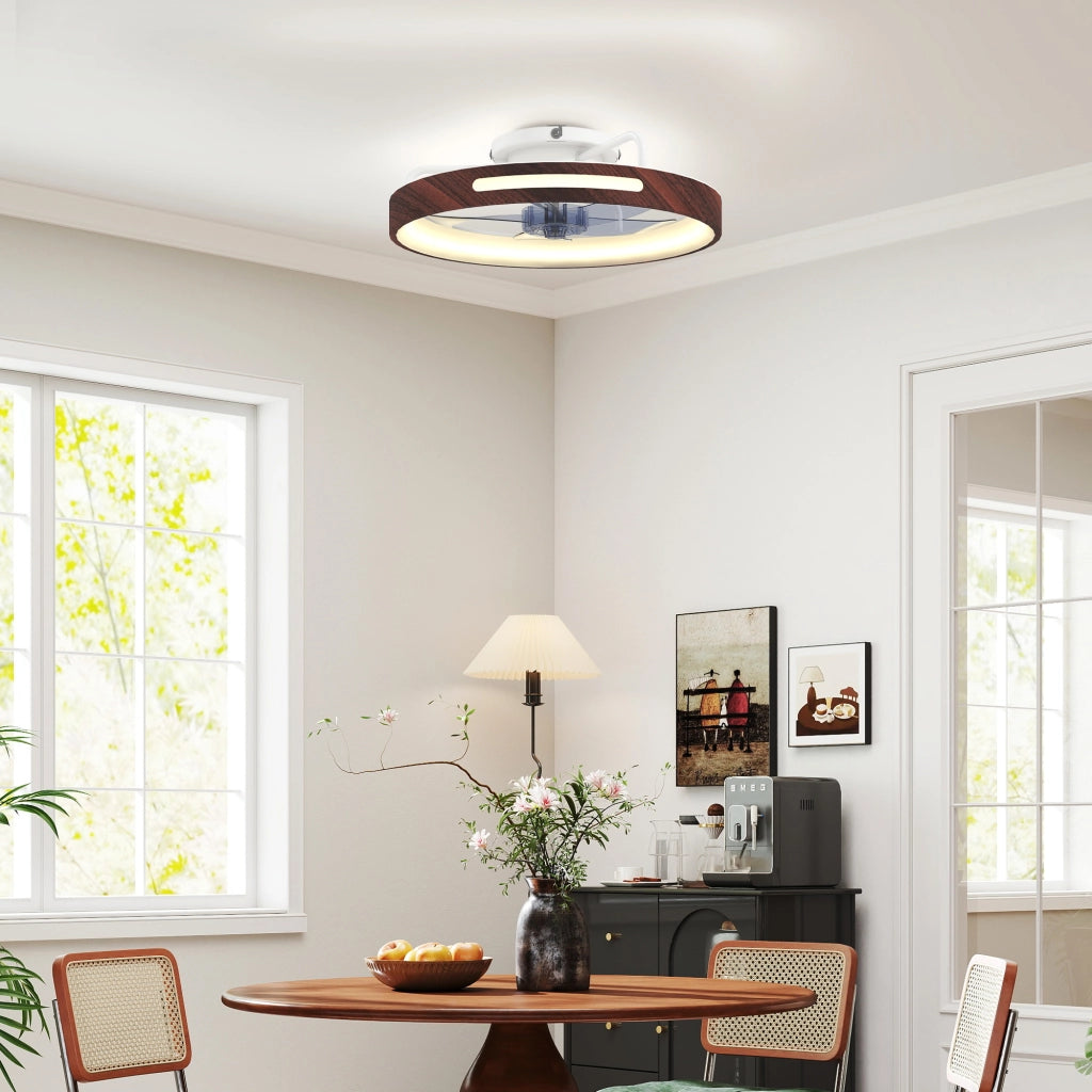 Ventilatore da Soffitto con Luce LED 40W ¨C Minimal ¨C Grigio