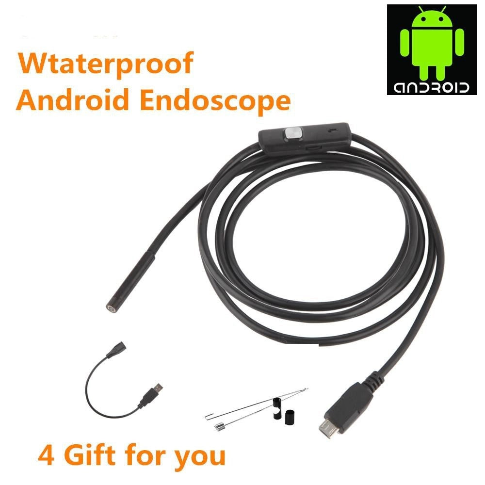 Trade Shop - Telecamera Endoscopica Ispezione Micro Usb Per Android Con Funzione Otg 2mt -