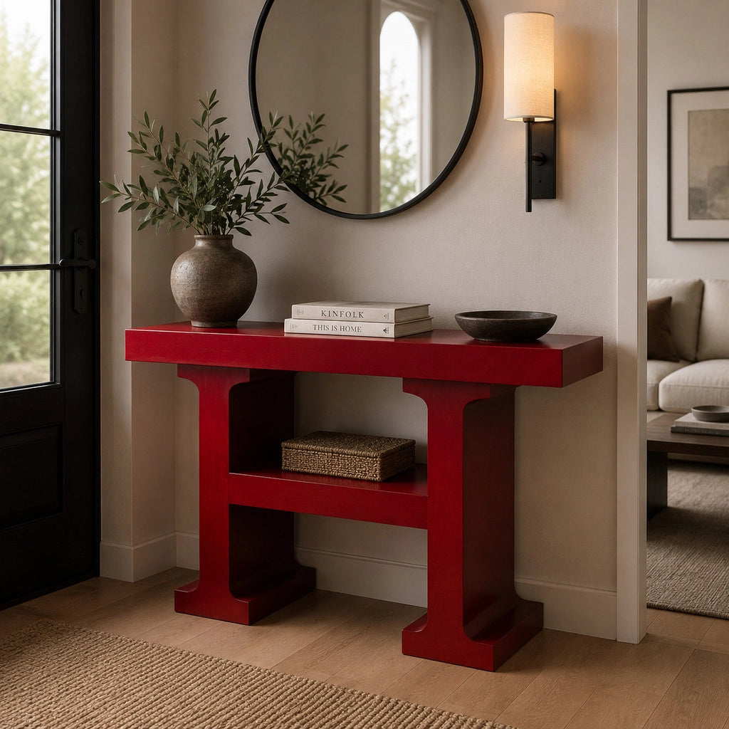 Mobile da ingresso in legno 120x38x80