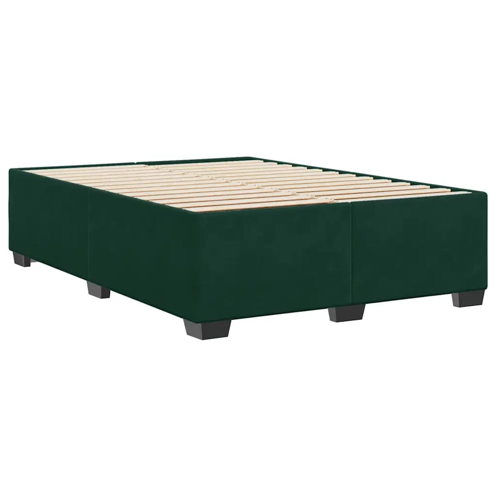 Giroletto senza Materasso Verde Scuro 140x190 cm in Velluto 3284634