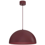 Lampada a sospensione Sola cupola bordeaux 1xE27 Luminex