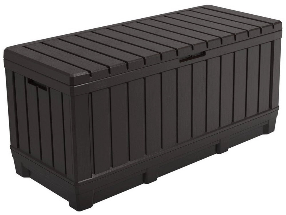1pz baule porta attrezzi da giardino kentwood cm. 128x53,6x59 h col. marrone cod:ferx.vit51586