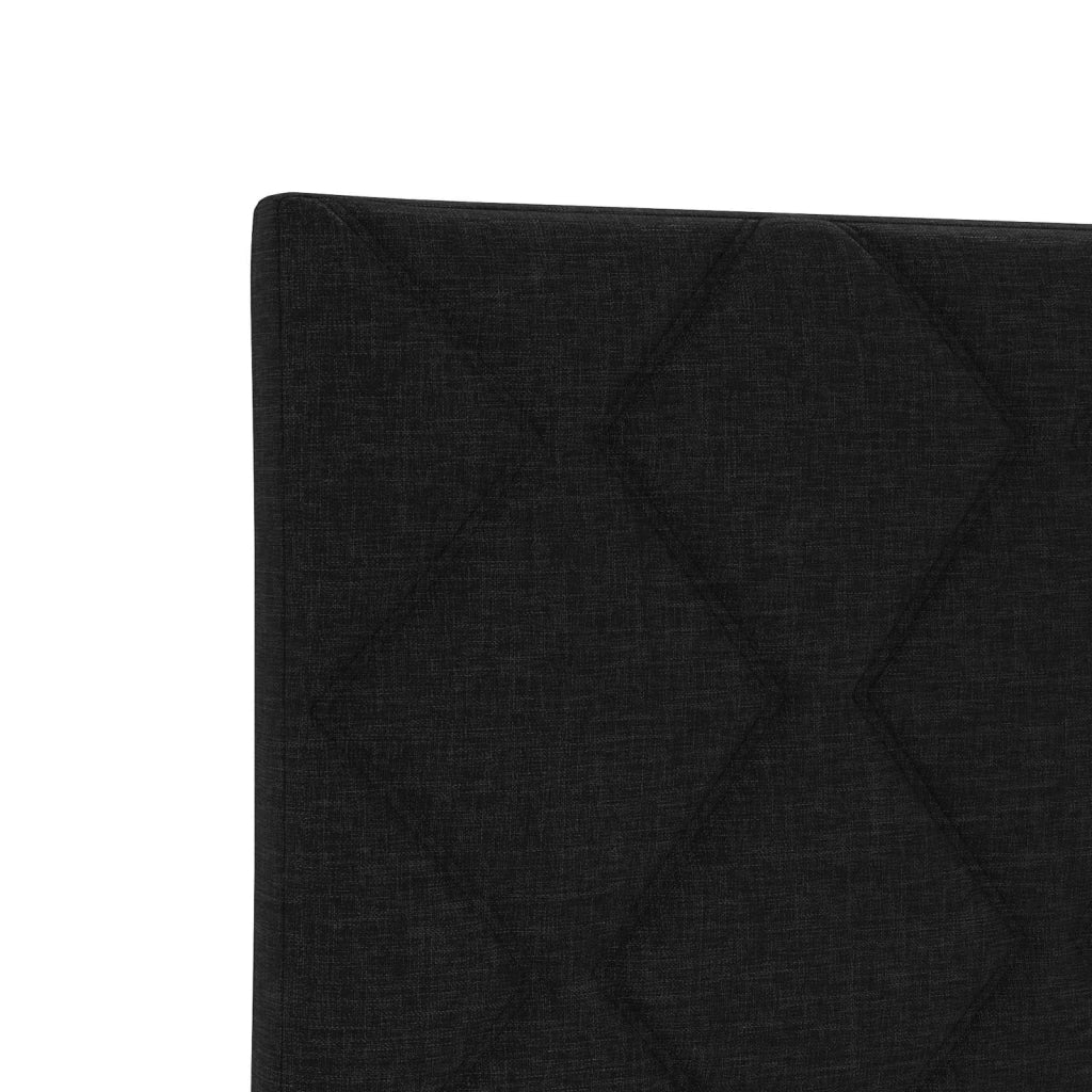 Letto box spring con materasso Nero 200 x 200 cm Tessuto 3454959