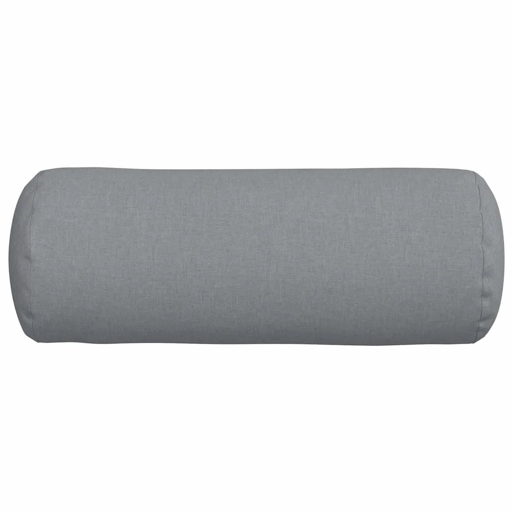 Cuscini a rullo 2 pz | Cuscini per sedie Grigio chiaro ? 25 x 70 cm Tessuto