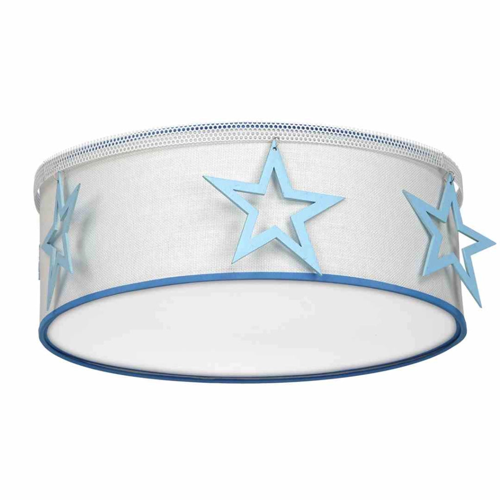 Plafoniera STAR blu/bianca 40cm 2xE27 Milagro MLP8281