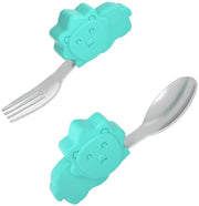 Lepel in rame per bambini con forchetta e coltello set di servizio per bambini addestramento alimentare