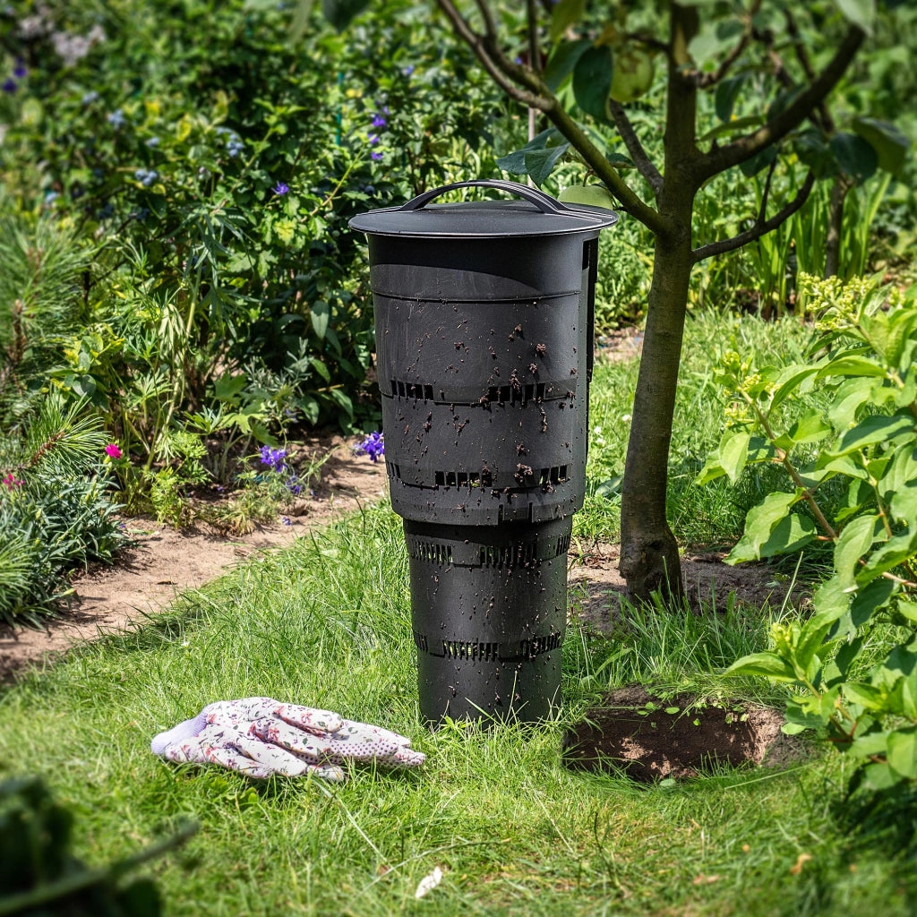Compostiera da giardino interrata KADAX da 11 litri, contenitore per rifiuti organici, compost e fertilizzante.