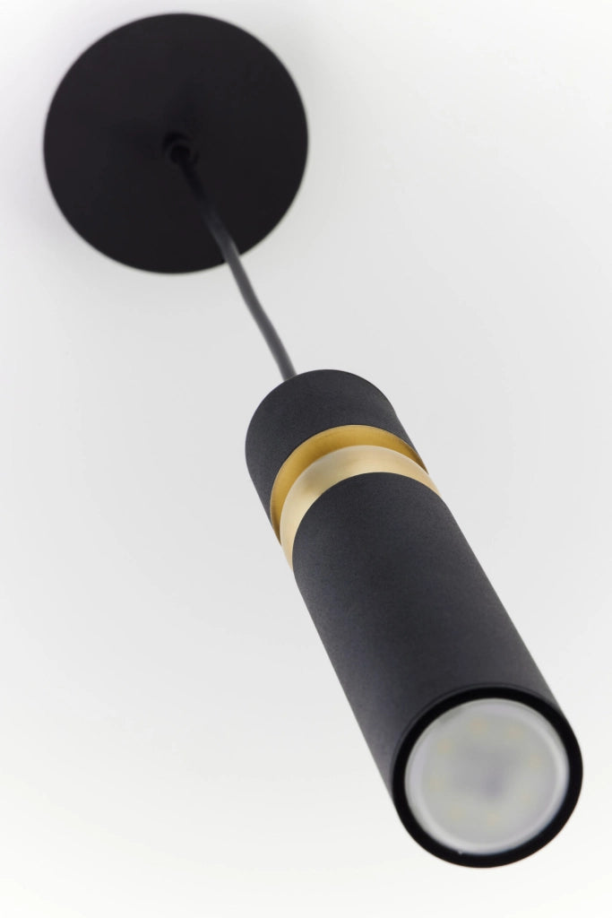 Lampada a sospensione moderna nera oro GU10 ALAS Jupiter