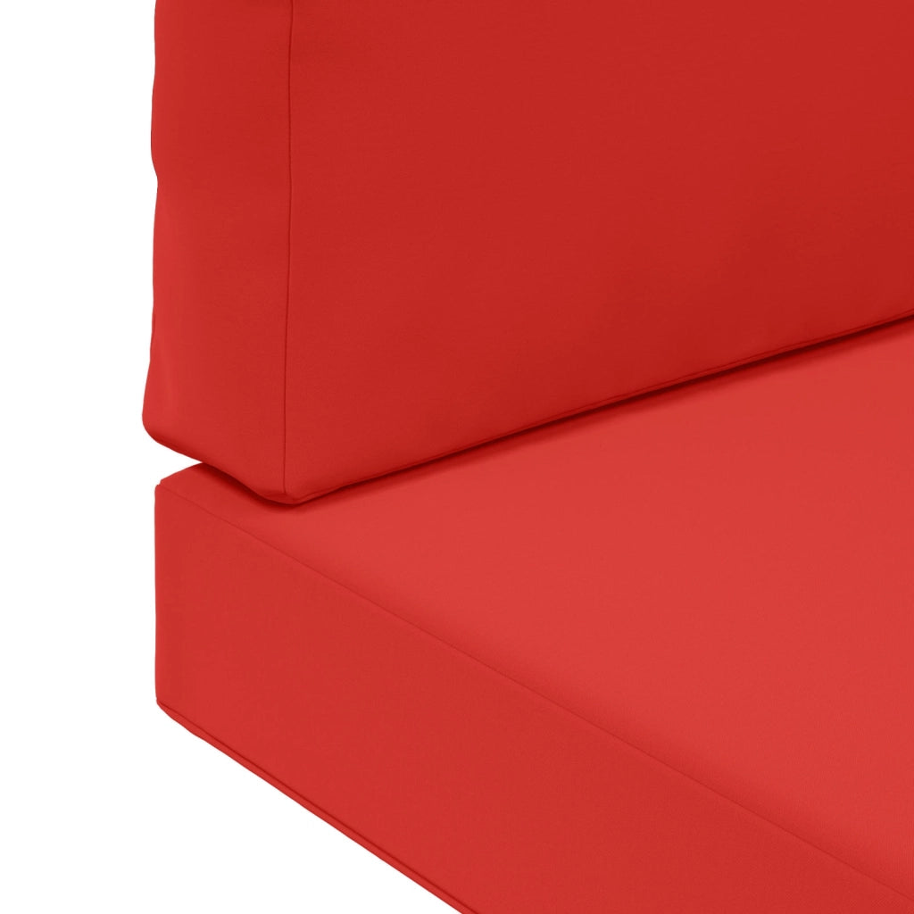 Cuscino per divano da esterno 2 pcs Rosso Poliestere 900716