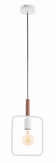Candellux Frame lampada a sospensione bianca E27 60W