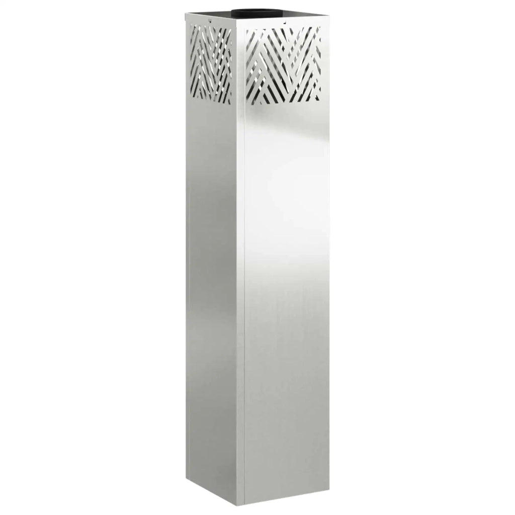 Faro LED solare per sentieri 2 pcs Argento Zincato 879735