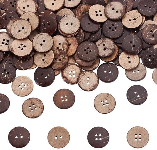 Chiodi in legno 20mm - 160 pezzi - noccioline di cocco naturali